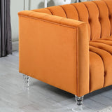 Modish 3 Seater Sofa in Orange colour