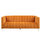 Modish 3 Seater Sofa in Orange colour