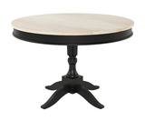 Trivex Round Extendable Dining Table - 4 to 6 Seater, Prime White Finish.