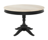 Trivex Round Extendable Dining Table - 4 to 6 Seater, Prime White Finish.