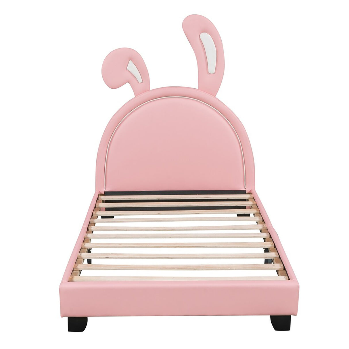 Cove Upholstered Bed in light pink Colour Without Box Storage