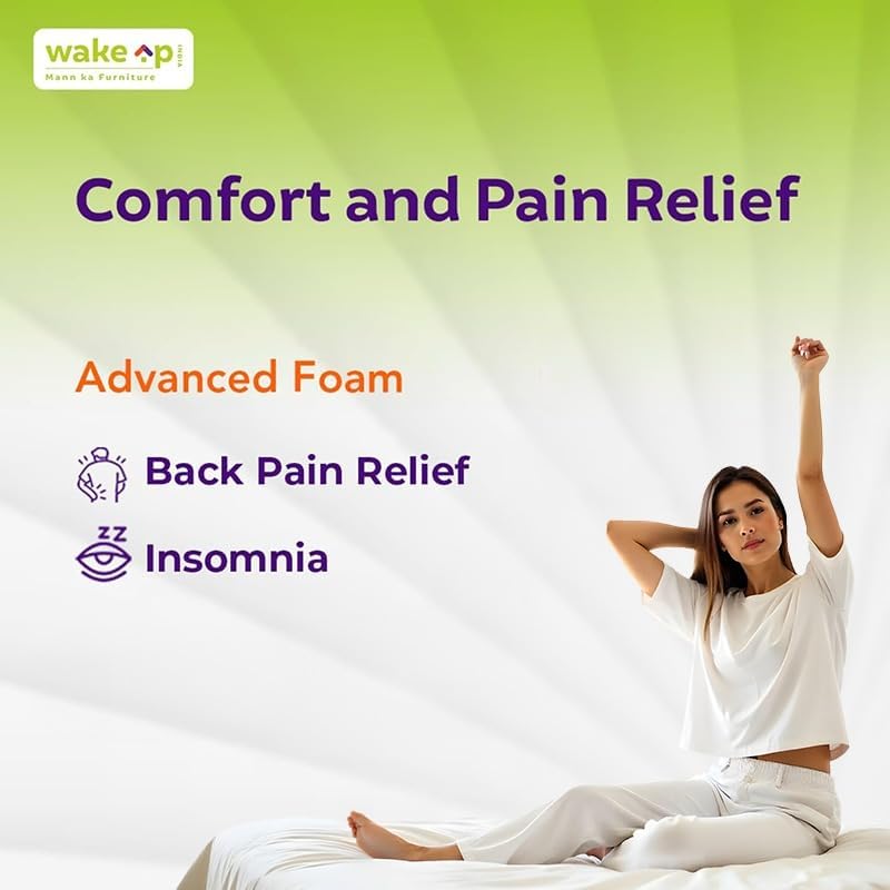 Wakeup India | Virasat Mattress | High Resilience (HR) Foam | 10 Years Warranty | Extra Firm