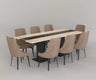 Velorise Dining Table and Chairs Set, White Prime Finish.