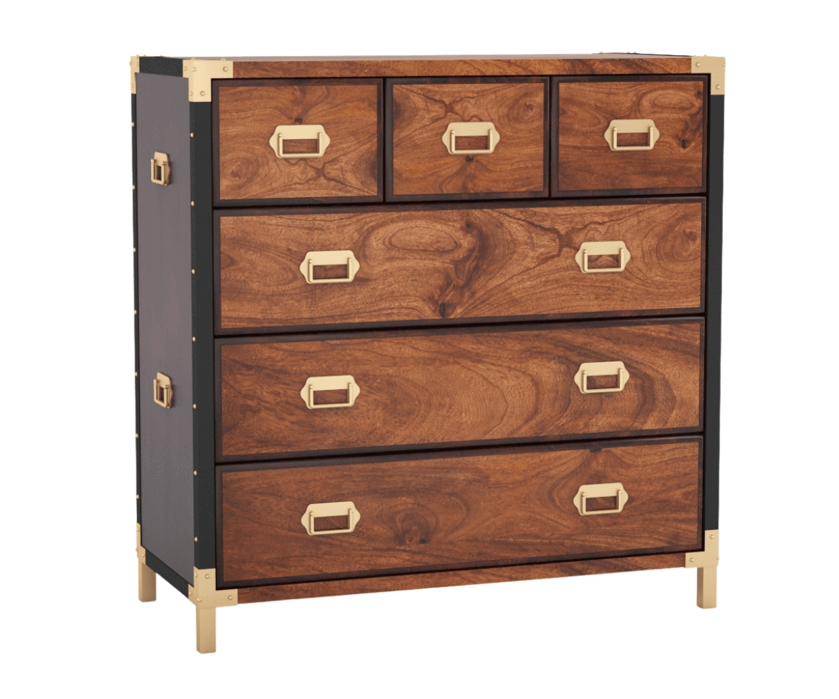 Veridian Solid Wood Chest of Drawers | 6 Drawer Chest