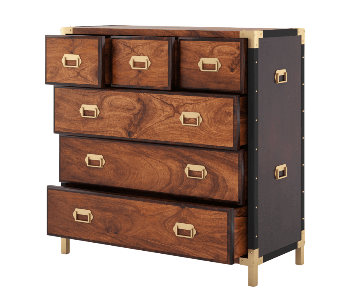 Veridian Solid Wood Chest of Drawers | 6 Drawer Chest