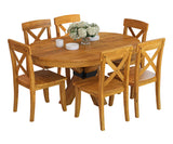 Viston Round Extendable Dining Set, 6 Seater View.