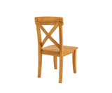 Viston Wooden Dining Chairs Set of 2, Back View.