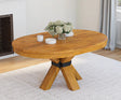 Viston Extendable Round Dining Table - 4 to 6 Seater, Interior View.