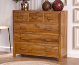 Zephyr Solid Wood Drawer Chest | 6 Drawer Chest