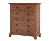 Zyrelle Tall 6-Drawer Chest | Solid Wood Chest of Drawer