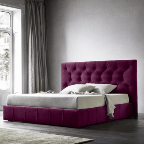 Voyage Upholstered Bed in purple Colour With Box Storage