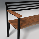 Griyo Iron And Acacia Wood Bench In Natural