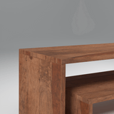 Oblita Sheesham Wood TV unit In Light Walnut