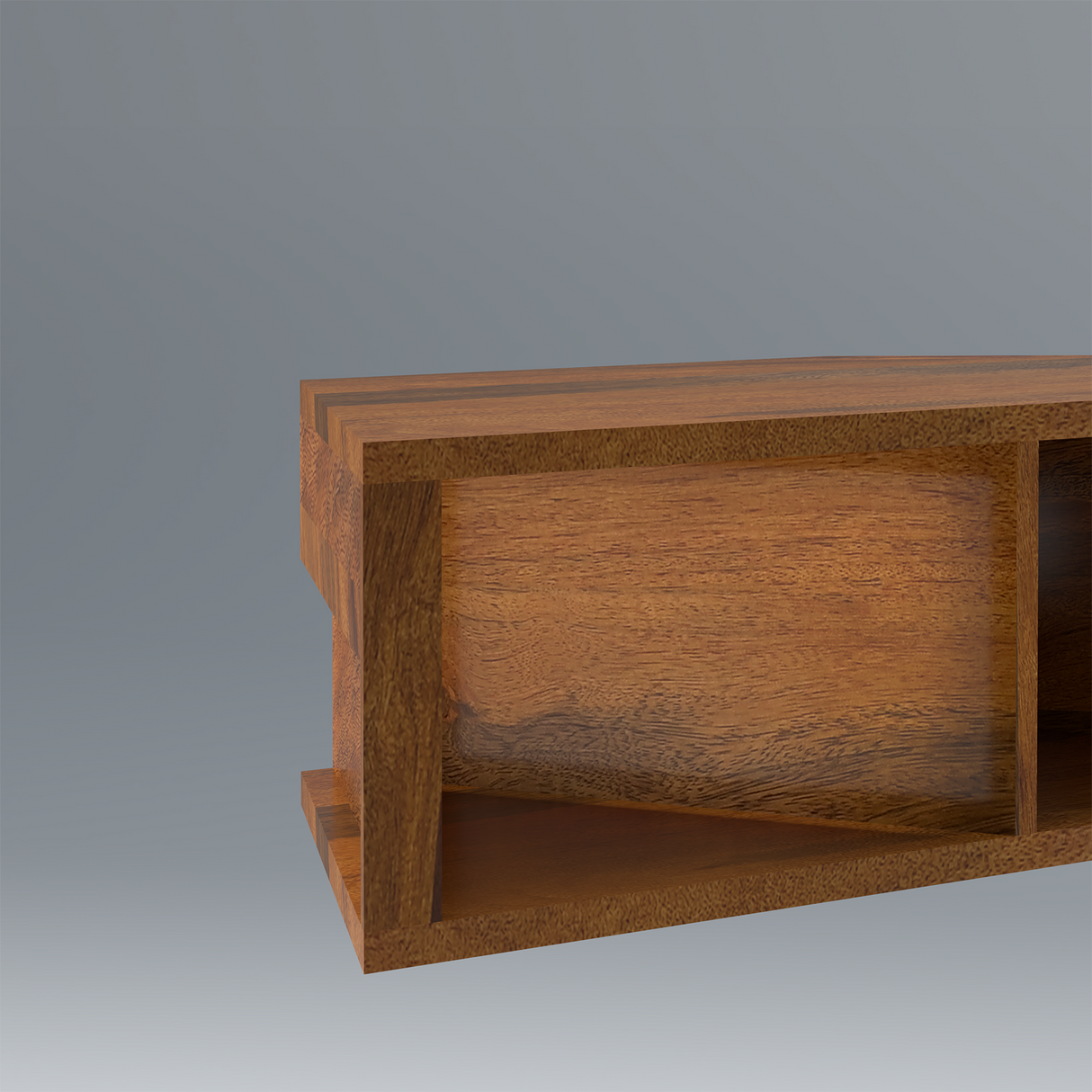 Sierra Mango Wood TV Unit in Natural Teak Colour