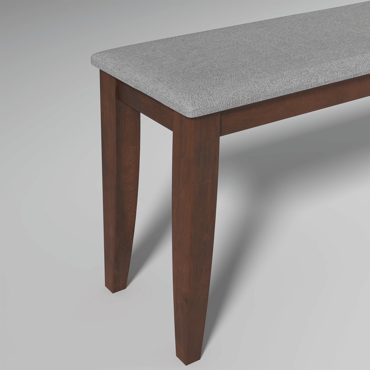 Redzepi Mango Wood Bench In Walnut Finish