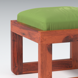 Mocha Sheesham wood Mingle Stool In Reddish Rosewood color