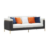 Supple 3 Seater Sofa in black and white colour