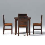 Gagnaire Brown Dining Set 4 Seater In Brown Color