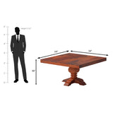 Bottura Sheesham Wood Dining Table 4 Seater In Reddish Rosewood