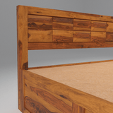 Arcadia Sheesham Wood Bed With Storage