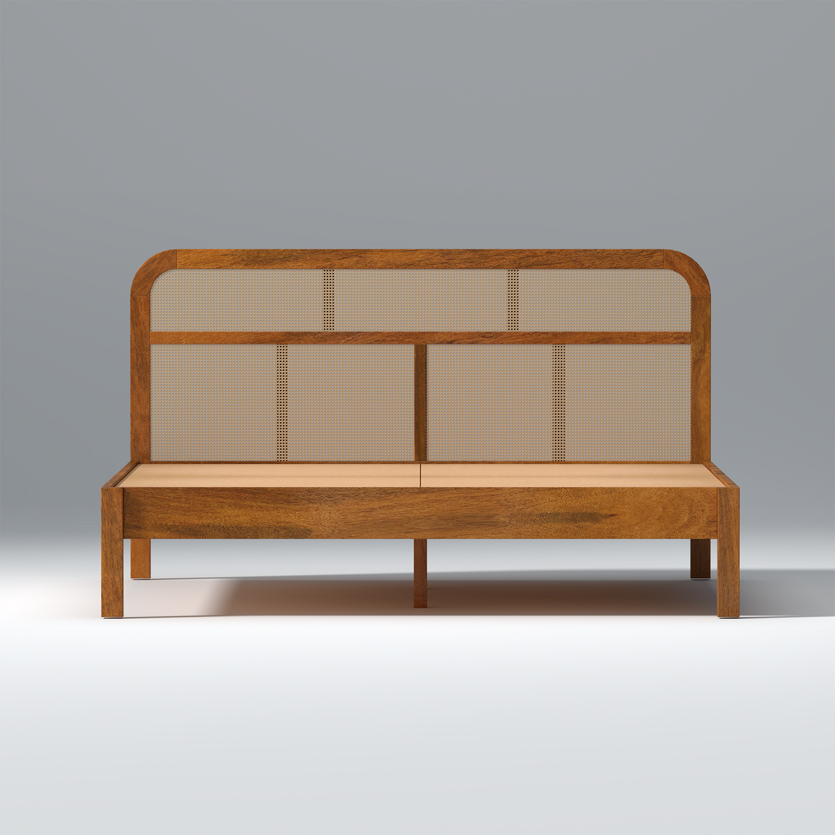 Pulse Mango wood Bed Without Box Storage in Maharani color Colour