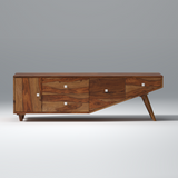 Willow Sheesham Wood TV Unit in Light Walnut Colour