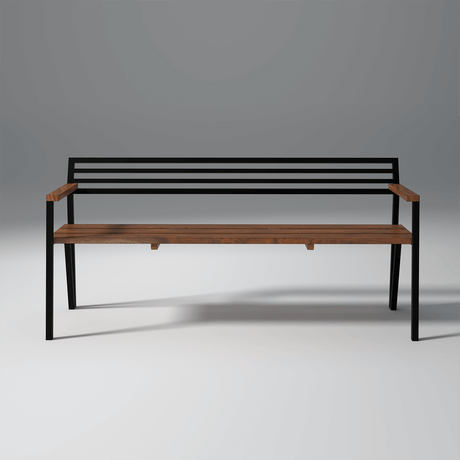 Griyo Iron And Acacia Wood Bench In Natural