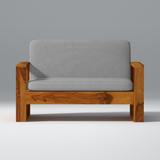 Geluk Sheesham Wood Sofa Set In Light Honey