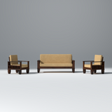 Fugleg Nest Sheesham Walnut Sofa In Dark Walnut Color