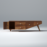 Willow Sheesham Wood TV Unit in Light Walnut Colour