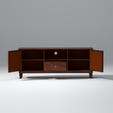 Solstice Sheesham Wood TV Unit in Dark Maharani Colour