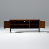 Emerge Sheesham Wood TV Unit in Light Walnut Colour