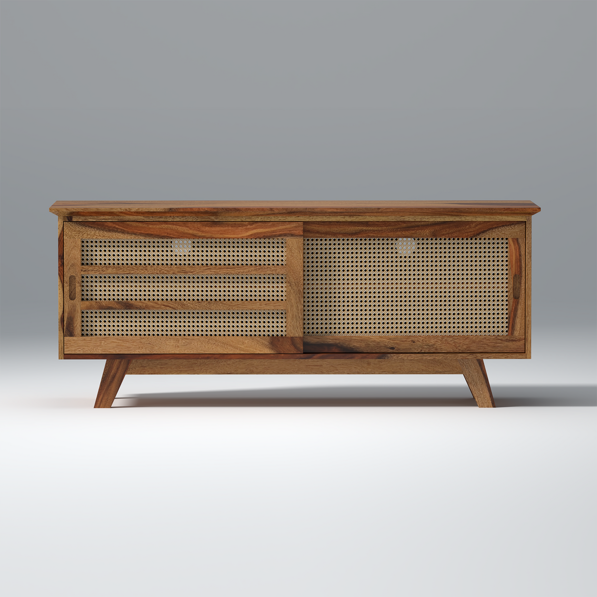 Sequoia Sheesham Wood TV Unit in Natural Honey Colour