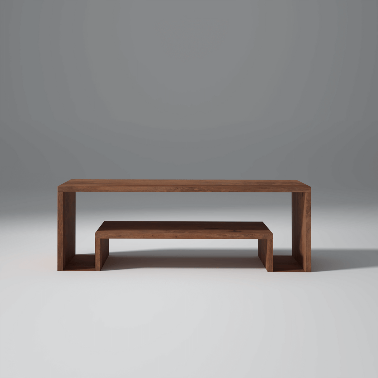 Oblita Sheesham Wood TV unit In Light Walnut