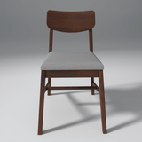 Ducasse Mango Wood Chair In Walnut Finish