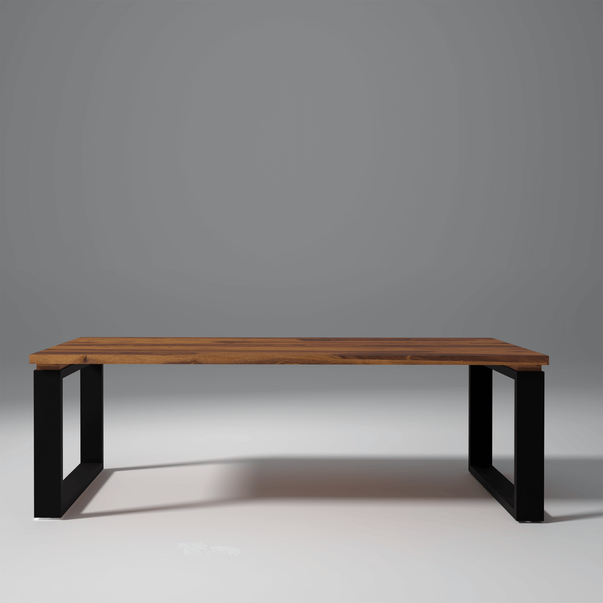 Tappler Iron And Sheesham Wood Coffee Table In Light Honey