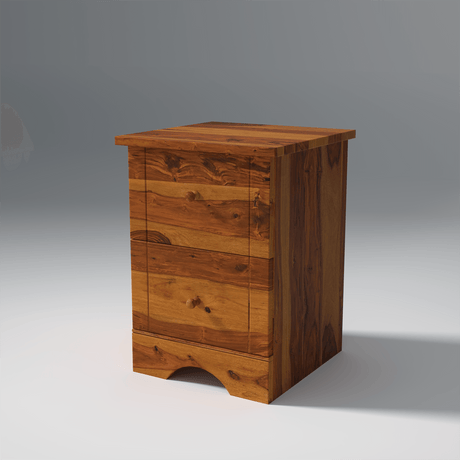 Glamour Mango Wood Dresser Table 2 drawers In Walnut