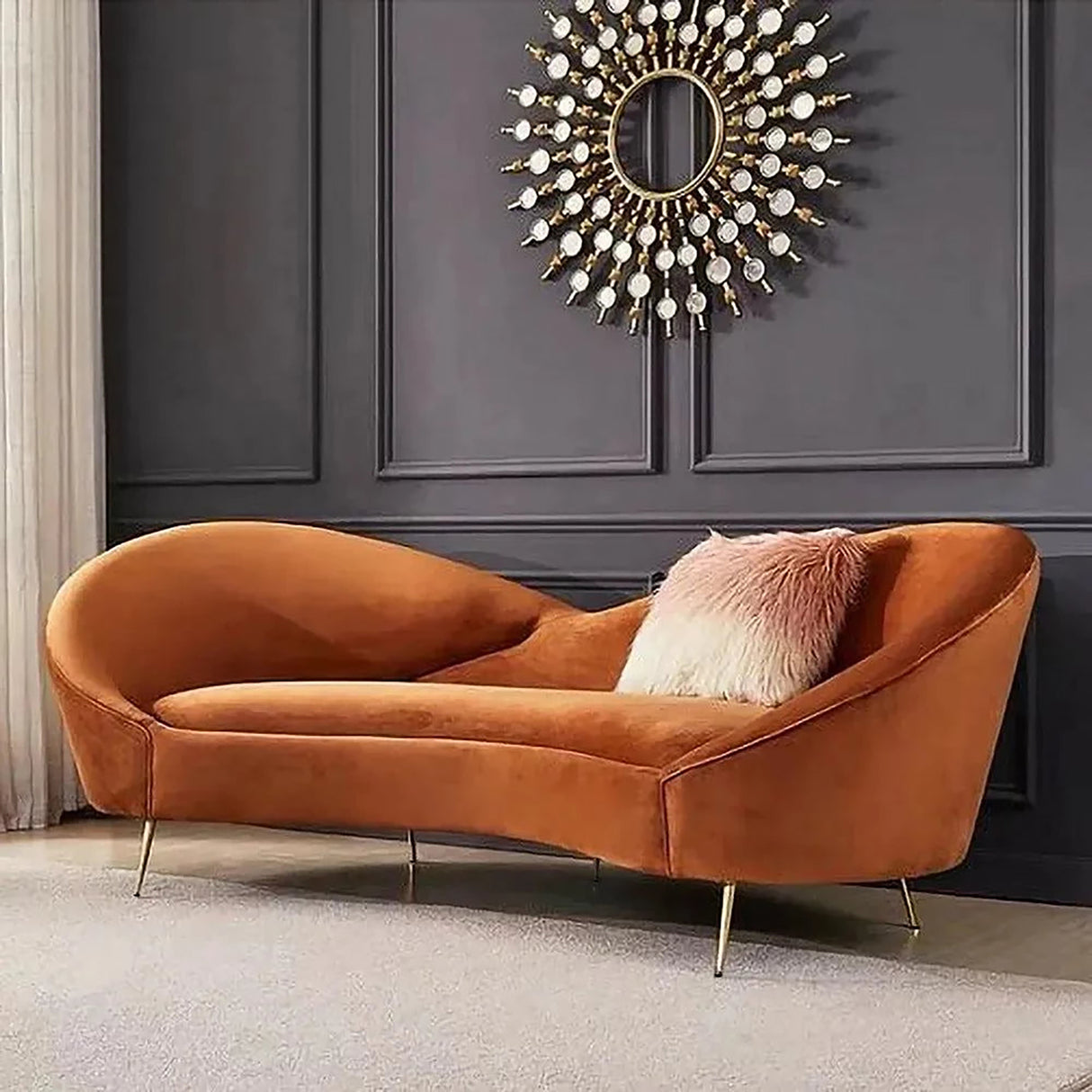 Contempo 3 Seater Sofa in Orange colour