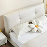 Sylfort Upholstered Bed in white Colour Without Box Storage