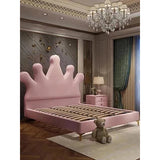 Birchford Upholstered Bed in light Pink Colour With Box Storage