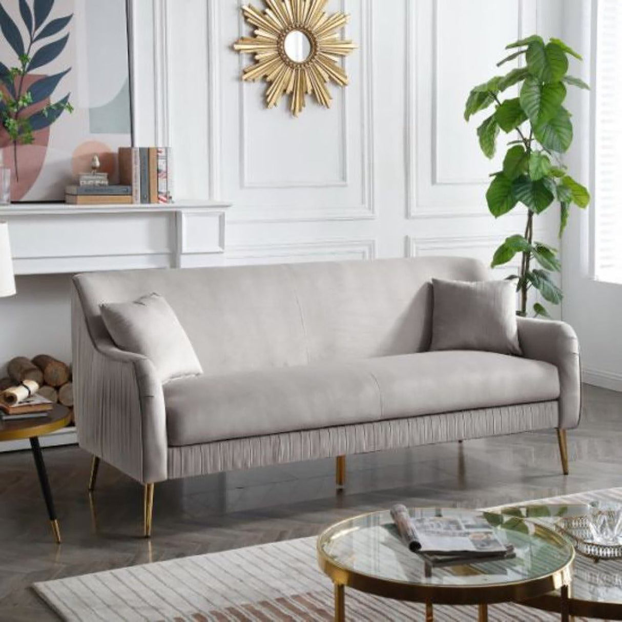 Lushora Seater Sofa in Grey colour