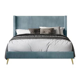 Silhouette Upholstered Bed in grey Colour Without Box Storage