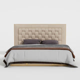 Arboronix Upholstered Bed in beige Colour With Box Storage