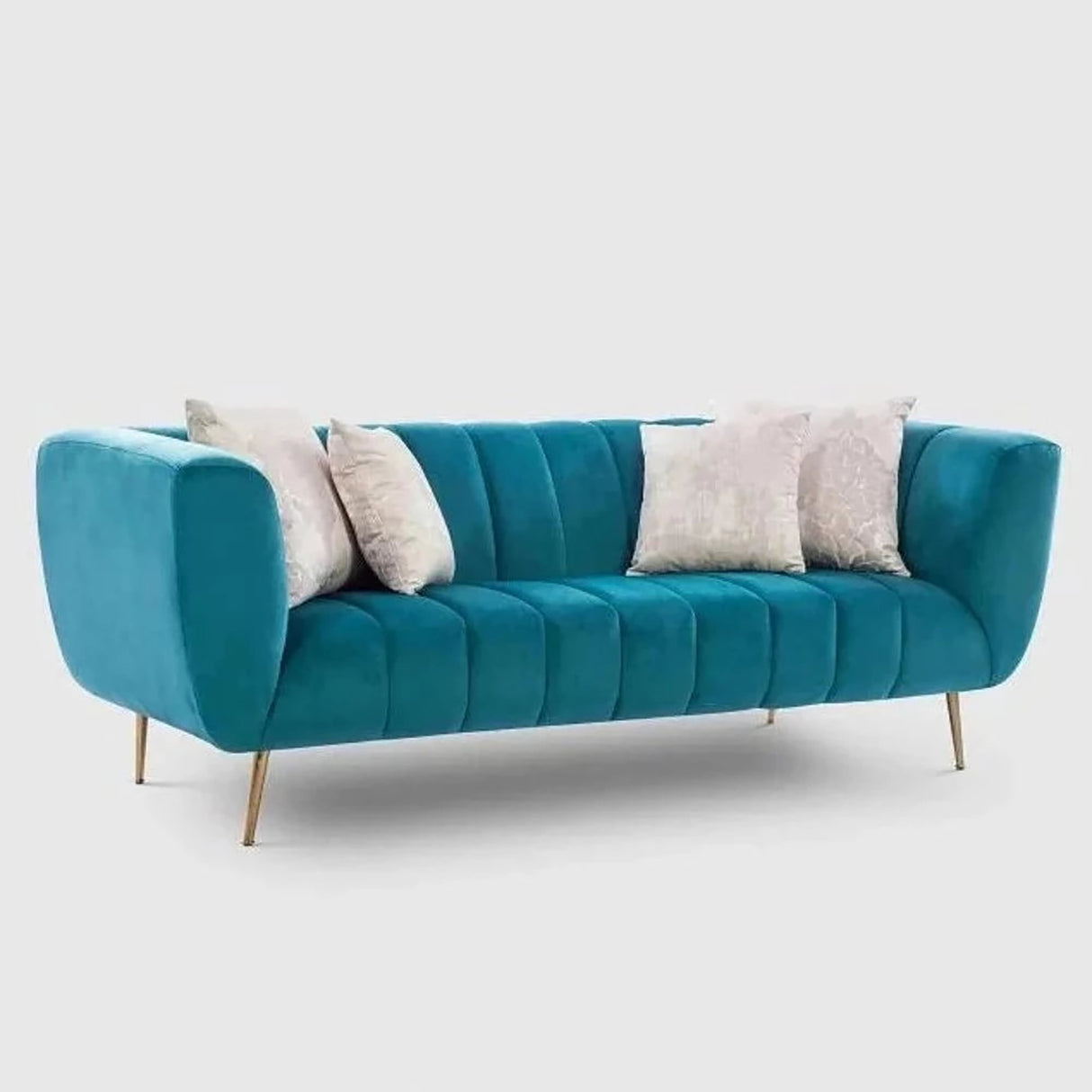 Futon 3 Seater Sofa in Blue colour