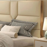 Enigma Upholstered Bed in Beige Colour With Box Storage