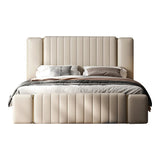 Eminentia King size Upholstered Bed in Beige Colour With Box Storage