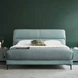 Eclipse Upholstered Bed in aqua Colour Without Box Storage