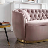 Velvive 3 Seater Sofa in Light pink colour