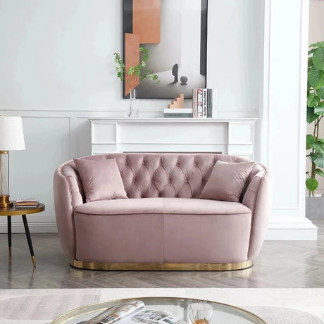 Velvive 3 Seater Sofa in Light pink colour