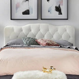 Seraph Upholstered Bed in White Colour With Box Storage